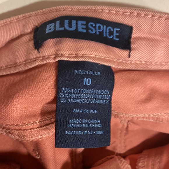 Blue Spice Distressed Jegging’s Skinny jeans rose pink Girls Size 10 - Picture 4 of 8